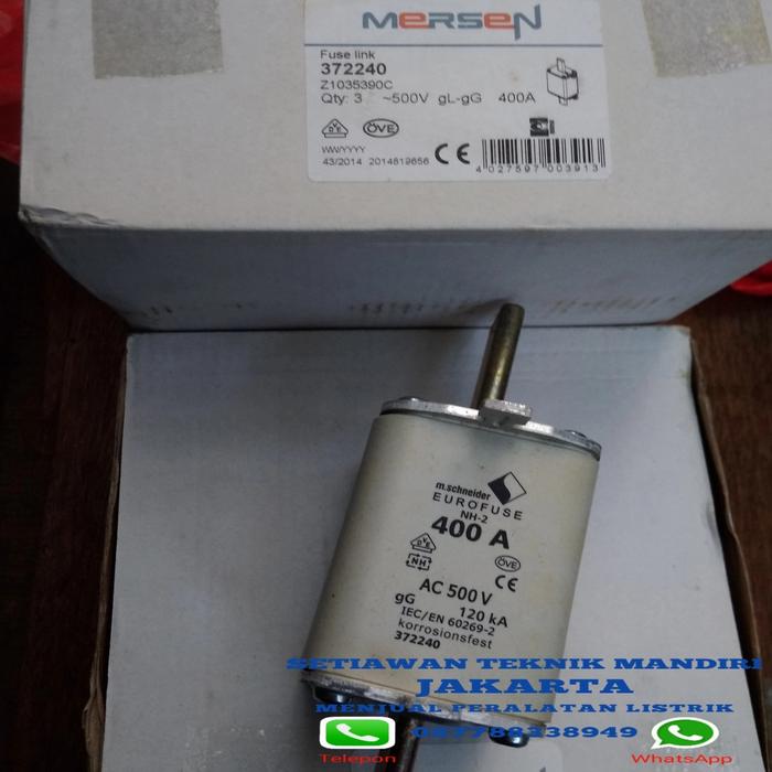 Gambar Fuse m.schneider NH2 400 Amper 500-V - 400 Amper dari SETIAWAN TEKNIK MANDIRI undefined Tokopedia