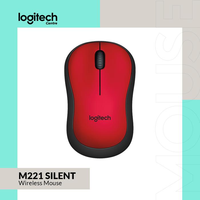 Gambar Logitech M221 Silent Cordless Mouse - Merah dari Logitech Centre undefined Tokopedia