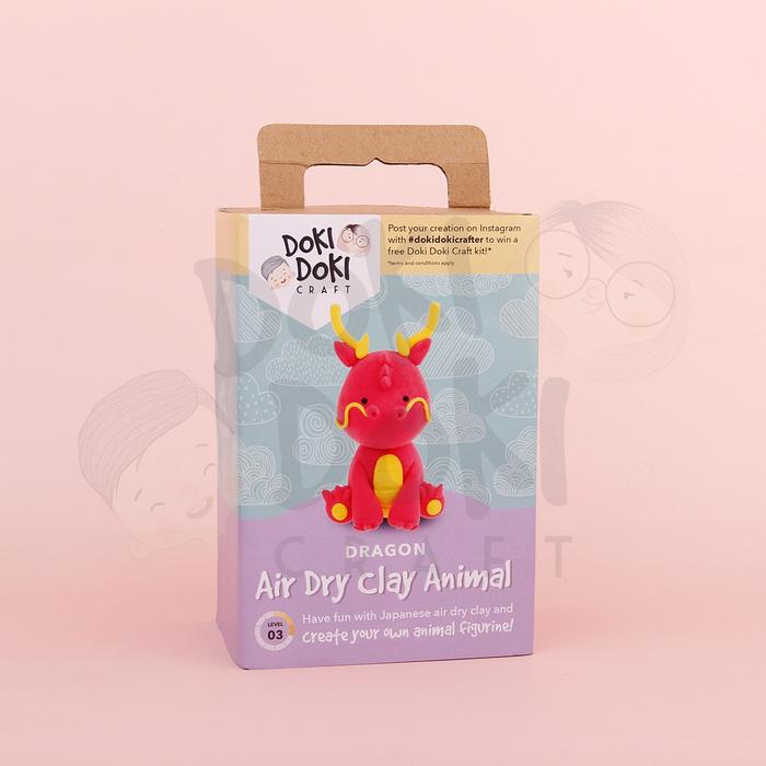 Gambar Animal Air Dry Clay Craft Kit by Doki Doki Craft DIY Kerajingan Tangan - Dragon dari Doki Doki Craft undefined Tokopedia