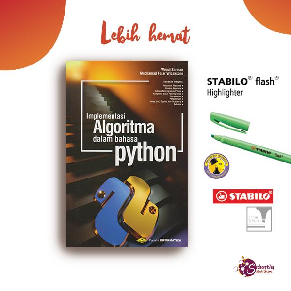 Gambar Buku Implementasi Algoritma dalam Bahasa Python - Informatika, Fajar - 2 pcs dari Scientia Bookstore undefined Tokopedia