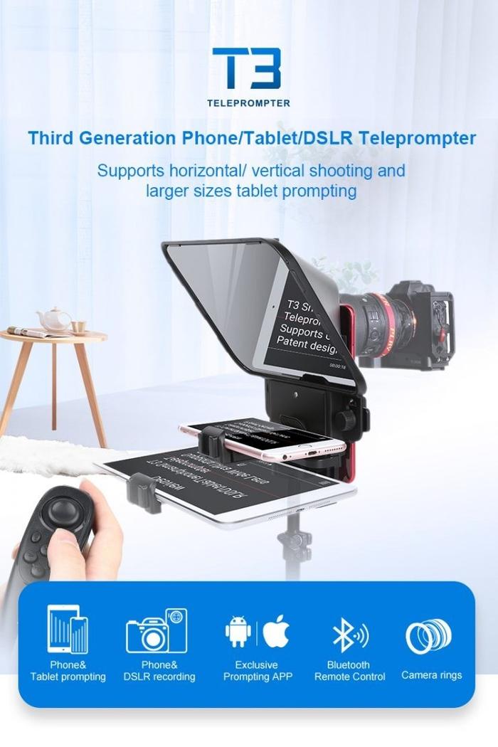 Gambar Desview T3 Teleprompter for DSLR MIRRORLESS Camera dari Witacom Bandung undefined Tokopedia