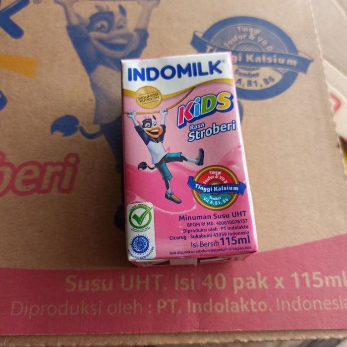 Gambar Susu Uht Kotak Indomilk Kids 115 Ml Rasa Stroberi Strawbery dari Bintang Big undefined Tokopedia