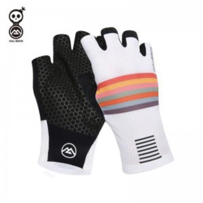 Jual Monton Half Finger Cycling Gloves Holiday White Sarung