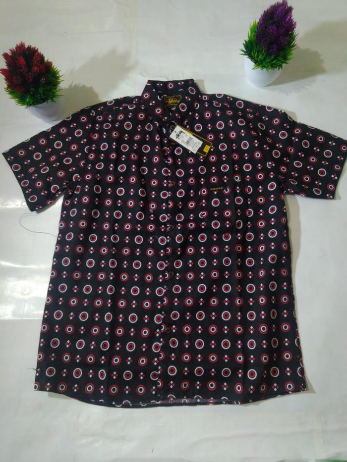 Gambar Kemeja Surfing Pria Hem Katun Motif Lengan Pendek Printing Distro - Surfing 1, L dari erakemeja undefined Tokopedia