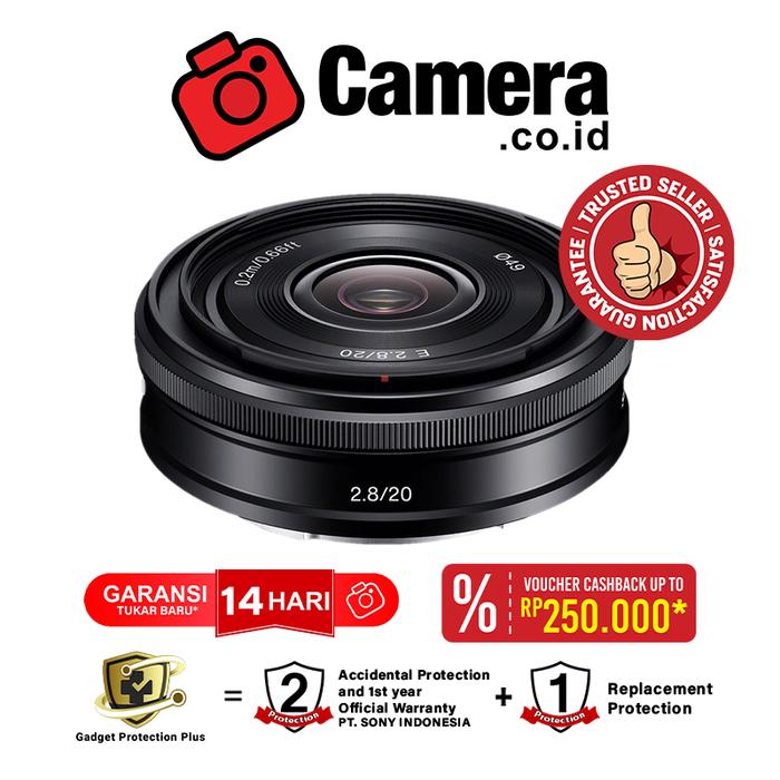 Gambar SONY E 20mm f/2.8 Wide-Angle Lens dari CAMERA CO ID undefined Tokopedia
