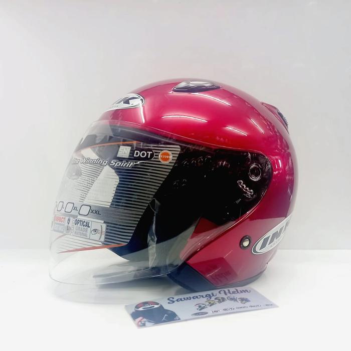 Gambar HELM INK CENTRO SOLID ORIGINAL - Merah Maroon, L dari Sawargi Helm undefined Tokopedia