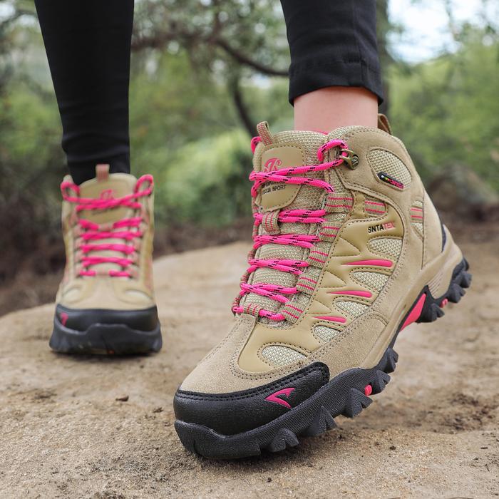 Gambar Sepatu Gunung Snta 613 Boot Hiking Outdoor Wanita Semi Waterproof Baru - Beige, 36 dari SNTA Outdoor undefined Tokopedia