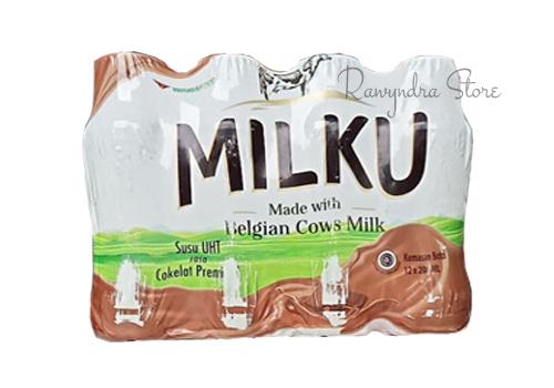 Gambar Susu Milku Botol 200 ml - 1 pack isi 12 botol (Coklat/Strawberry) - Coklat dari RAWYNDRA STORE undefined Tokopedia