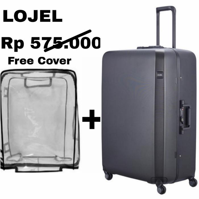 Gambar Koper Lojel Rando Frame 2 Tanpa Zipper Frame size 31 Inch Large - Hitam dari Milano Centre undefined Tokopedia