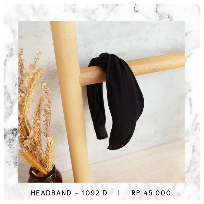 Gambar HEADBAND BASIC - 1092 - BLACK - 1092 D dari Hello Friday Shop undefined Tokopedia