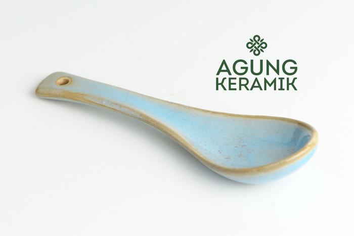 Gambar Sendok Keramik - Biru Muda dari Agung.Keramik undefined Tokopedia
