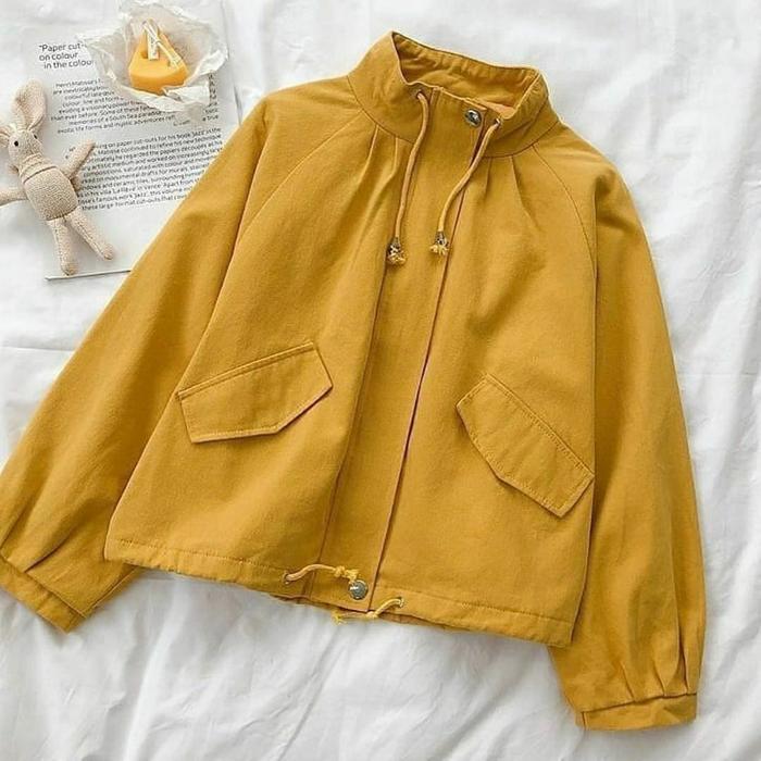 Gambar zhada jacket - mustard dari roofcloth undefined Tokopedia