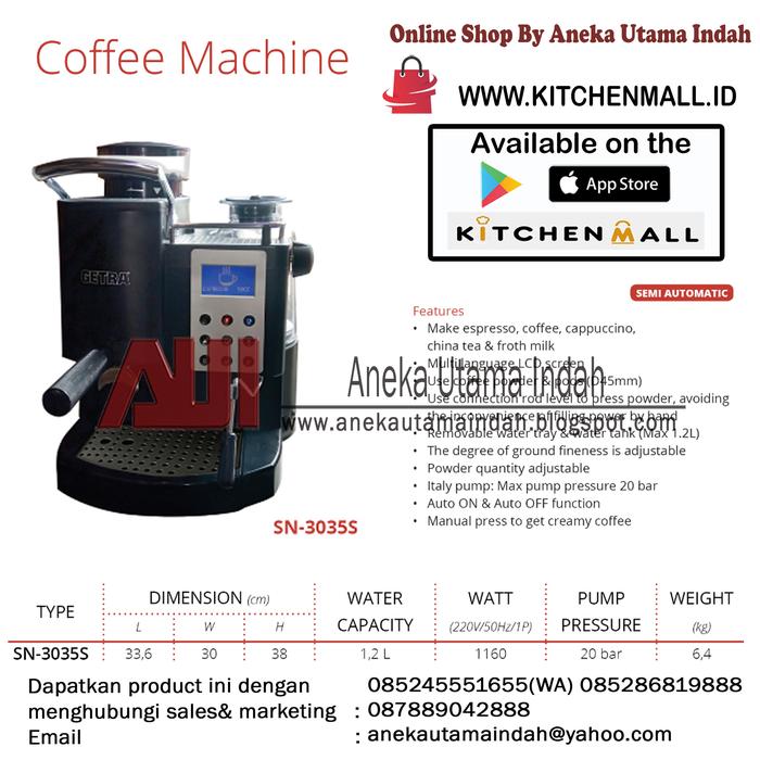 Jual SN-3035S Coffee Machine / Mesin 