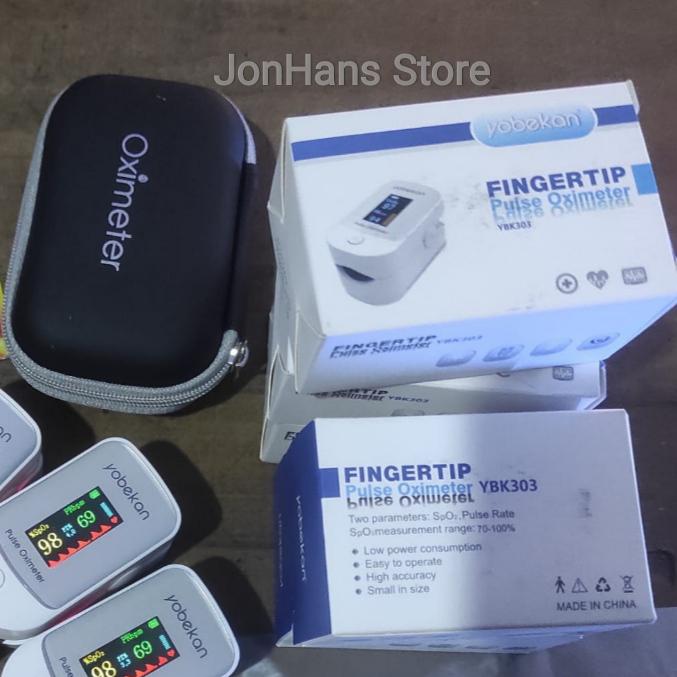 Gambar Fingertip Pluse Oxymeter Sp02.Alat pengukur detak jantung -P- Yobekan - Batrai + Bag dari JonhansStore undefined Tokopedia