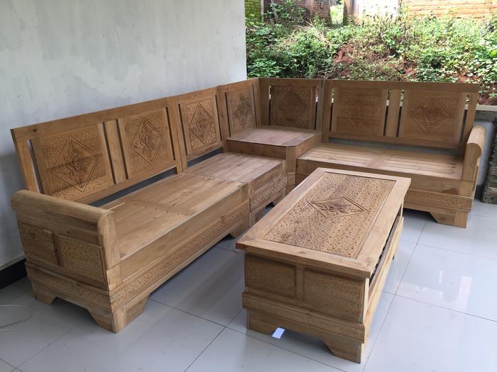 Gambar Kursi tamu sudut bagong - Tanpa finising dari indojatizen undefined Tokopedia