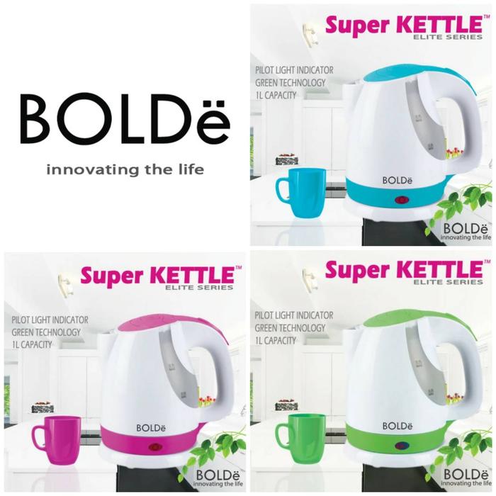 Gambar Teko Listrik Bolde Supper Kettle Elite Series Pemanas 0,9 Liter - KADO EXTRA dari Toko Lima_NEW undefined Tokopedia