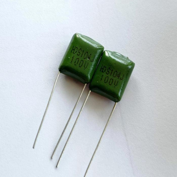 Gambar Kapasitor Milar 2A104J 100nF Polyester Film Capacitor Spacing Mylar - HDS104J dari indo-ware undefined Tokopedia