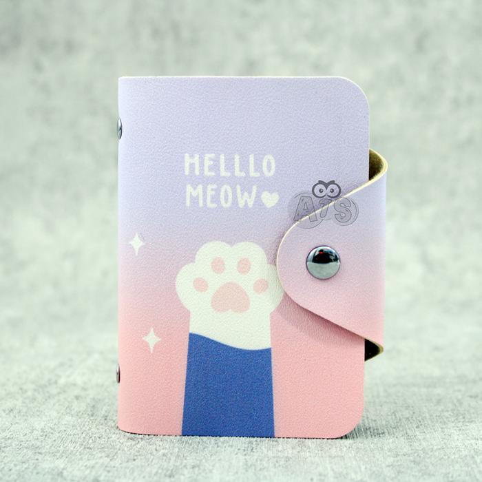 Gambar Dompet Kartu Hello Meow 20 Slot - Ungu Pink dari Alat Tulis Senang undefined Tokopedia