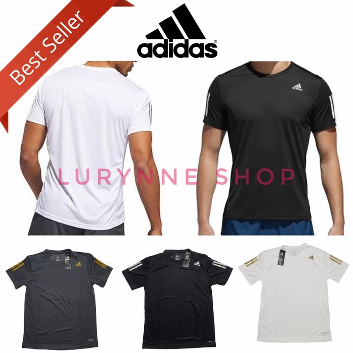 Gambar BAJU OLAHRAGA RUNNING GYM FITNESS ADIDAS - Hitam, M dari LurryneShop undefined Tokopedia