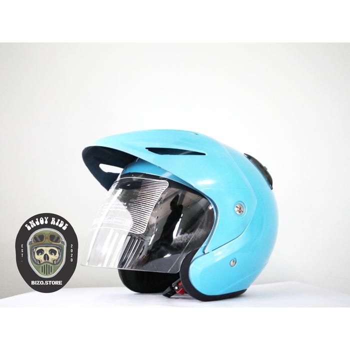 Gambar Helm INK CX22 kw - BIRU LAUT, L dari bizo.helmet undefined Tokopedia