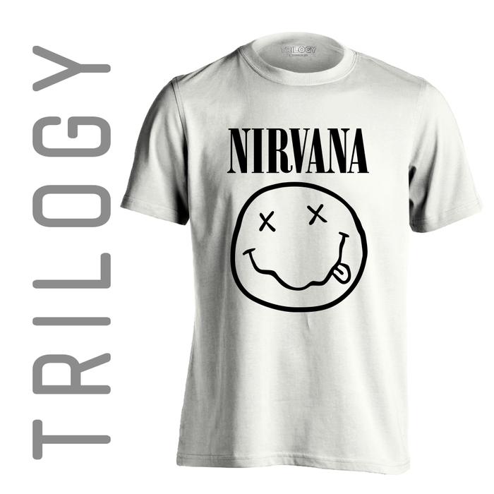 Gambar Kaos Premium Brand TRILOGY Music NIRVANA Tshirt - Putih, XXL dari TRILOGY WEAR undefined Tokopedia