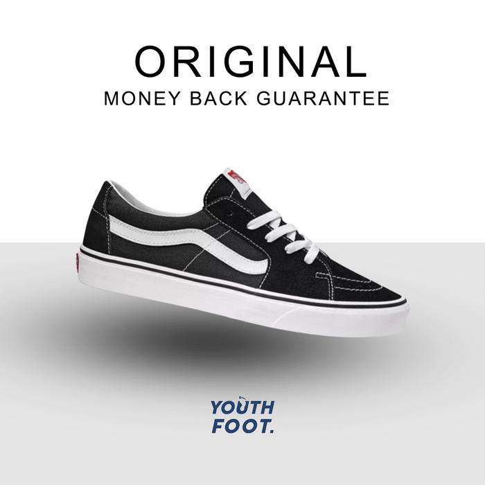 Jual Vans Sk8 Low Black White Original Kota Cirebon