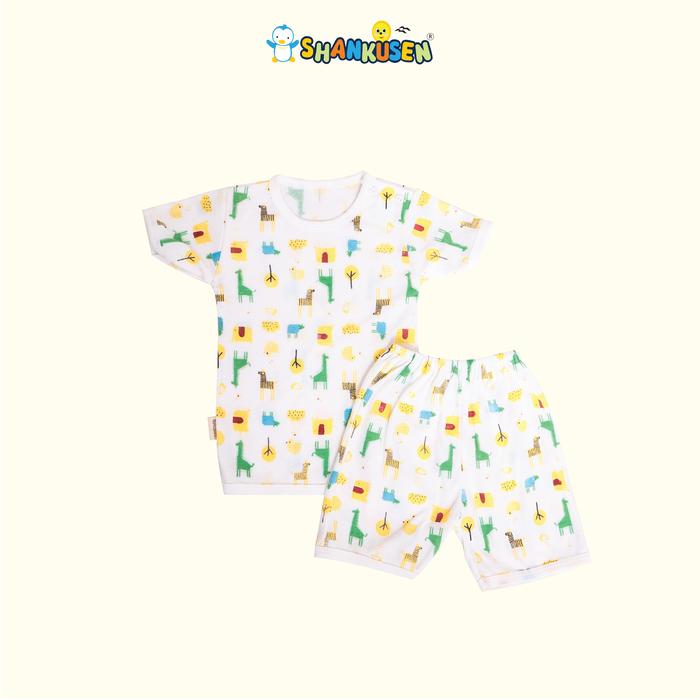Gambar Shankusen BASIC Set Zebra (1 stel) /Setelan Pendek Baju Bayi Shankusen - Kuning, S dari Shankusen Baby Official undefined Tokopedia