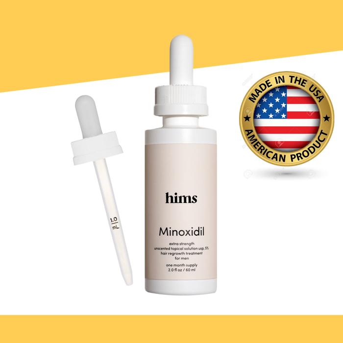 Gambar Minoxidil 5% Extra Strength Topical Solution Hair Regrowth Hims dari Alpha Rx undefined Tokopedia