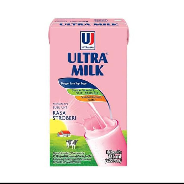 Gambar Susu Ultra 125 ml - Strawberi dari Remaja Malang undefined Tokopedia