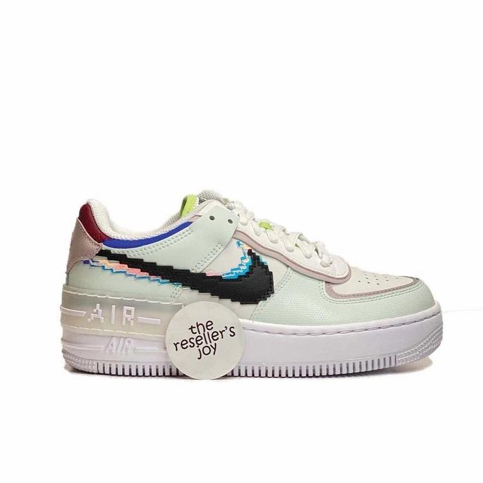 nike air force 1 low shadow 8 bit barely green