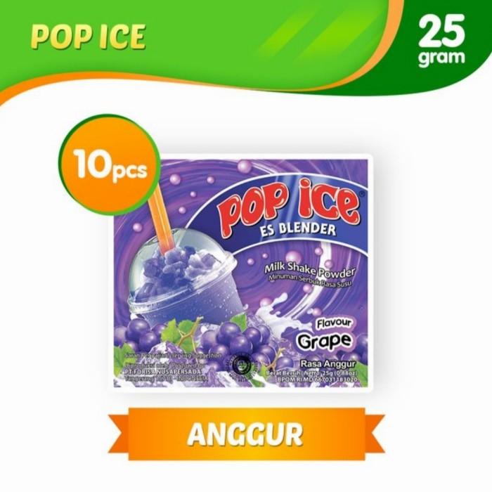 Gambar pop ice blender 25 gram isi 10 sachet - anggur dari RAJA SNACK FOOD undefined Tokopedia