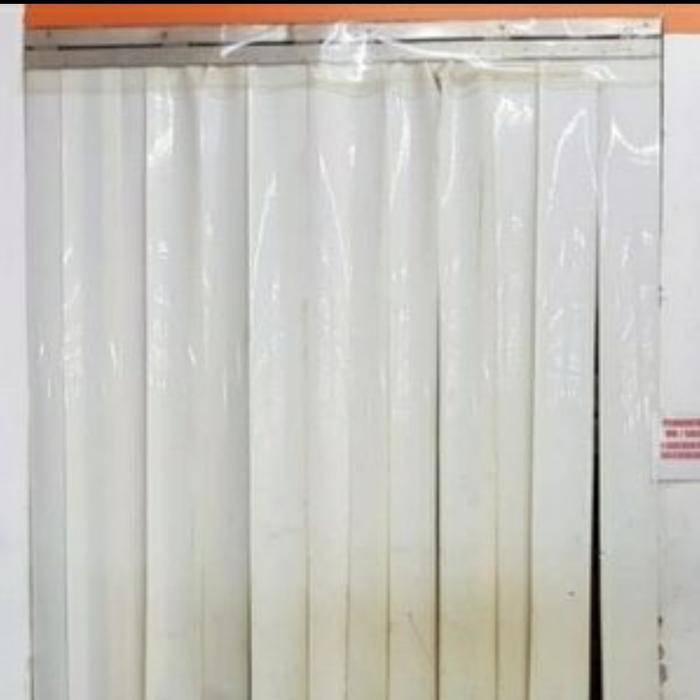 Gambar tirai pvc curtain komplit putih susu T 2m x L 1m dari jaya mandiri packing undefined Tokopedia