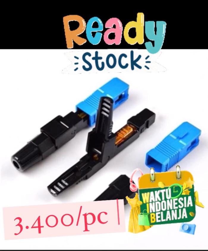 Gambar Fast Connector SC UPC biru fastcon fascon FTTH Fast Konektor sc biru - sc biru 10pc dari FIBER OPTIK GLODOK undefined Tokopedia