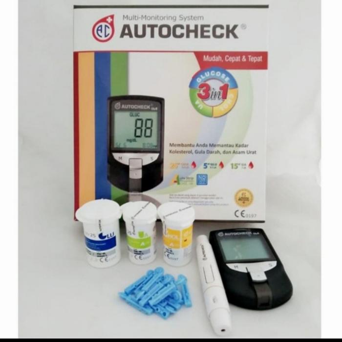Gambar Autocheck GCU 3in1 alat tes gula darah, kolesterol dan asam urat dari sinar abadi herbal86 undefined Tokopedia