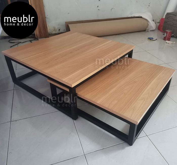 Gambar Coffee Table Industrial Multiply-Wood dari meublr undefined Tokopedia