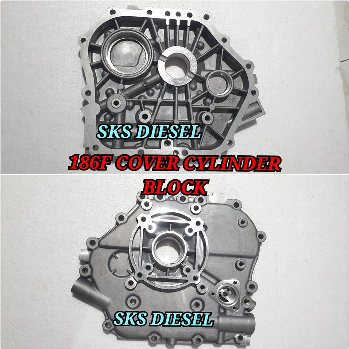 Gambar 186F 186FA Crankcase Cover Tutup Bak Mesin Genset Silent Kipor Krisbow dari SKS DIESEL NEW undefined Tokopedia