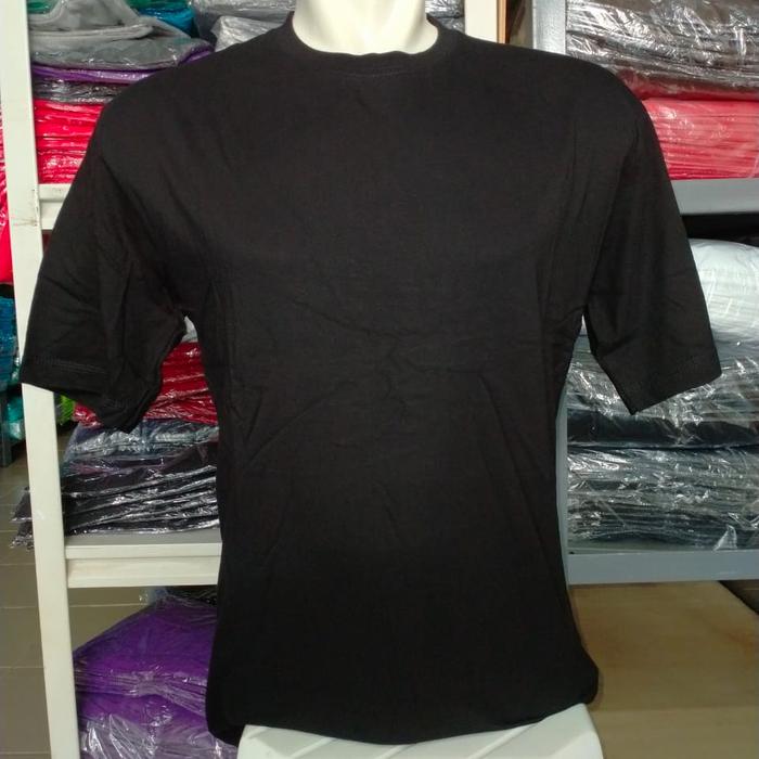 Gambar Kaos Polos Lengan Pendek HITAM Soft Combed 30s dari Supplier Kaos ID undefined 4 Tokopedia