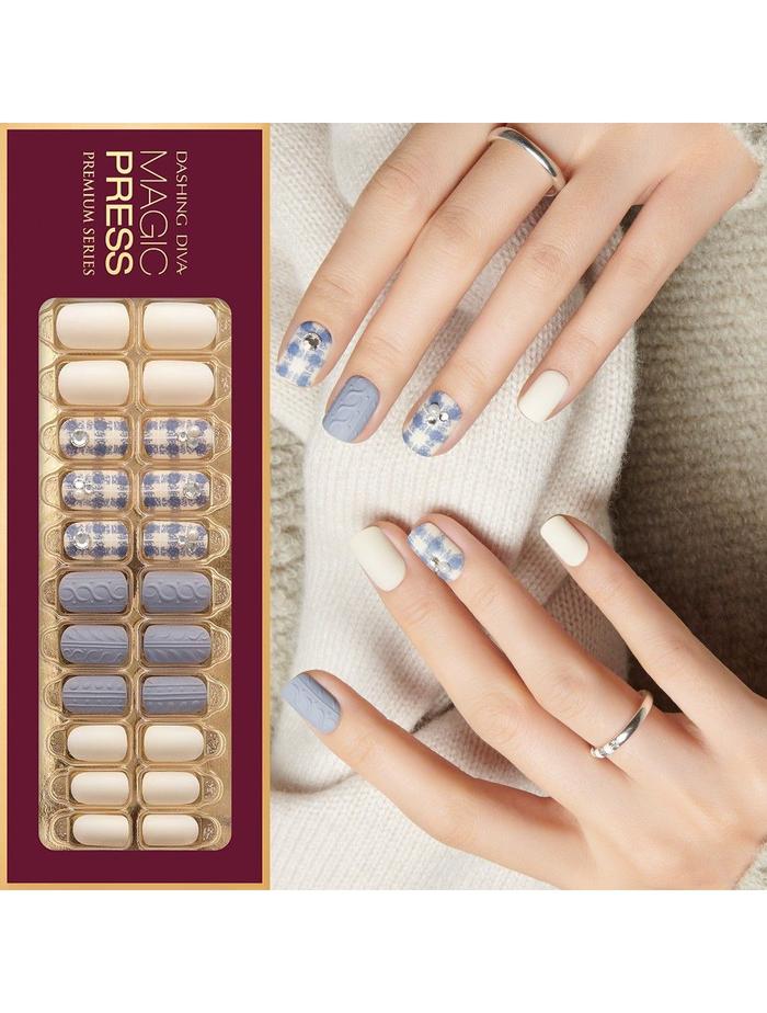Gambar DASHING DIVA MAGIC PRESS NAIL - FINALLY GINGHAM dari sallangsallang undefined Tokopedia