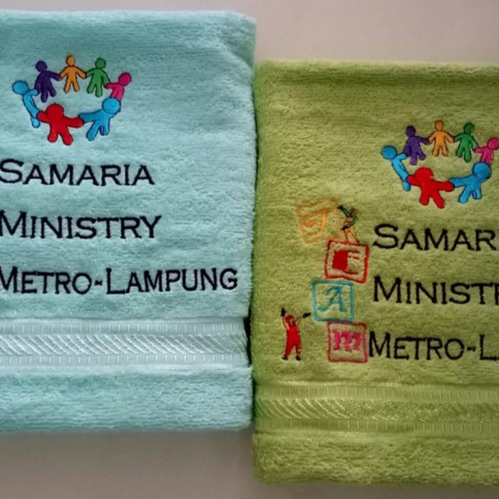 Gambar Custom Gratis Bordir Handuk jumbo dewasa mandi putih 140x70cm grosir - bordir logo dari 23group undefined Tokopedia