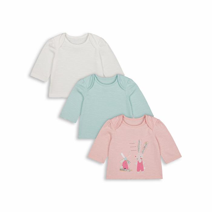 Jual MOTHERCARE pink tosca rabbit pack long sleeve t-shirt