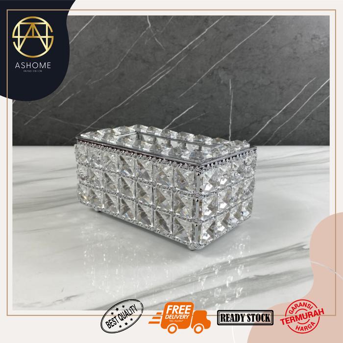 Gambar ELEGANT GOLD AND SILVER crystal tissue box/ kotak tissue kristal mewah - SILVER dari AShome_officialshop undefined Tokopedia