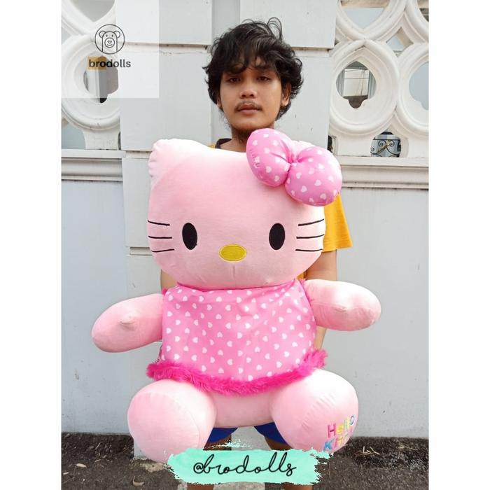 Gambar BONEKA HELLO KITTY JUMBO BESAR - Gaun Motif Love dari brodolls undefined Tokopedia
