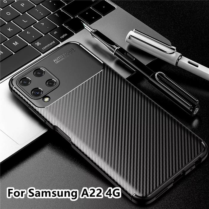 Gambar Case Samsung Galaxy A22 4G Case Softcase Rugged Armor Original - Hitam dari Benny Acc undefined Tokopedia