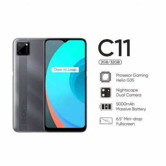 Gambar REALME C11 2/32GB - 3/32GB RESMI 1 THN - Hitam, PKT PB+AKG+ACC dari ADA GADGET_NEW undefined Tokopedia