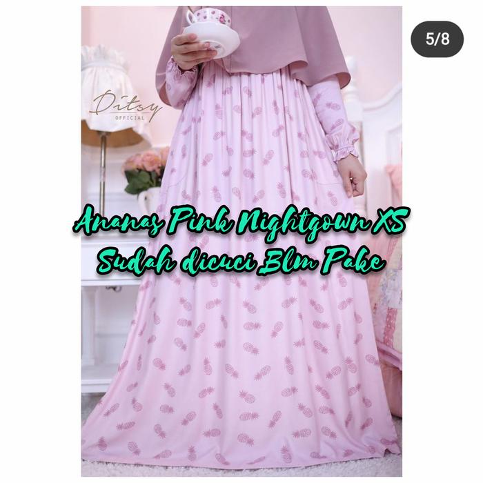 Gambar Ditsy Nightgown by Ditsy Official - Ananas Pink, S dari d'KalaniShop undefined Tokopedia