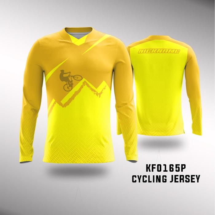 Gambar KAOS SEPEDA GOWES CYCLING JERSEY GRATIS CUSTOM NAMA ADA SIZE JUMBO - KF0165P, 3XL dari befastcloth undefined Tokopedia