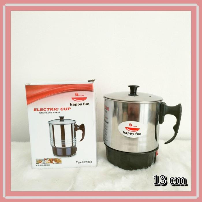 Gambar Electric Heating Cup - Teko Listrik - Mug Elektrik Happy Fun - 13 cm, No Bubble dari Yohoyo Sukses undefined Tokopedia