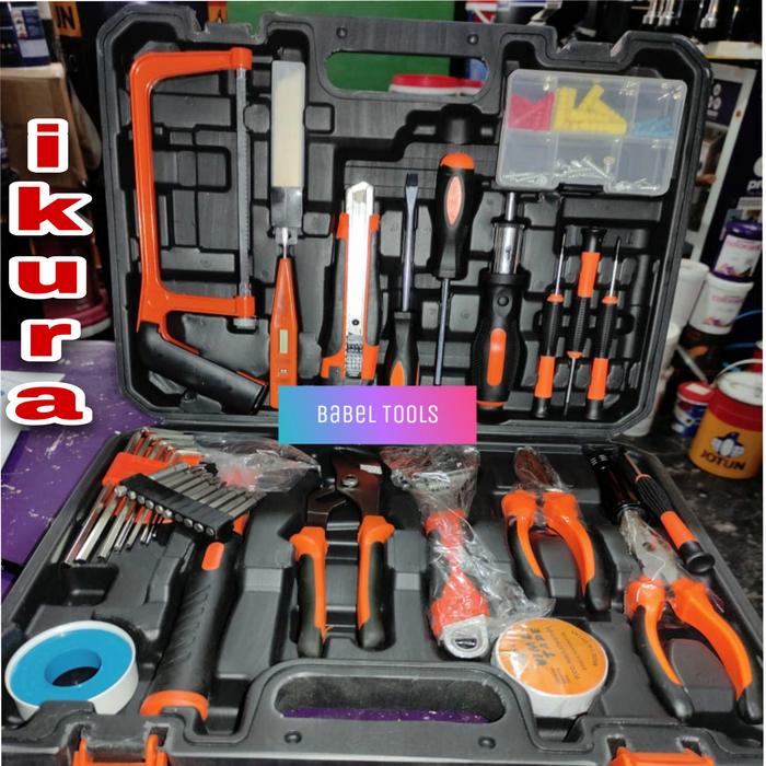 Gambar IKURA HAND TOOLS SET 102pcs | IKR-HTS 201 |alat perkakas set dari Babel Tools undefined Tokopedia