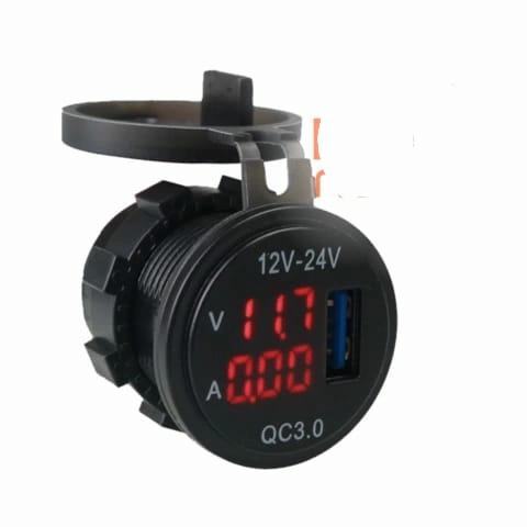 Gambar Amper Meter Voltmeter Digital Motor Mobil 3 in 1 DC - Merah dari sinar terang abadi sakti undefined Tokopedia