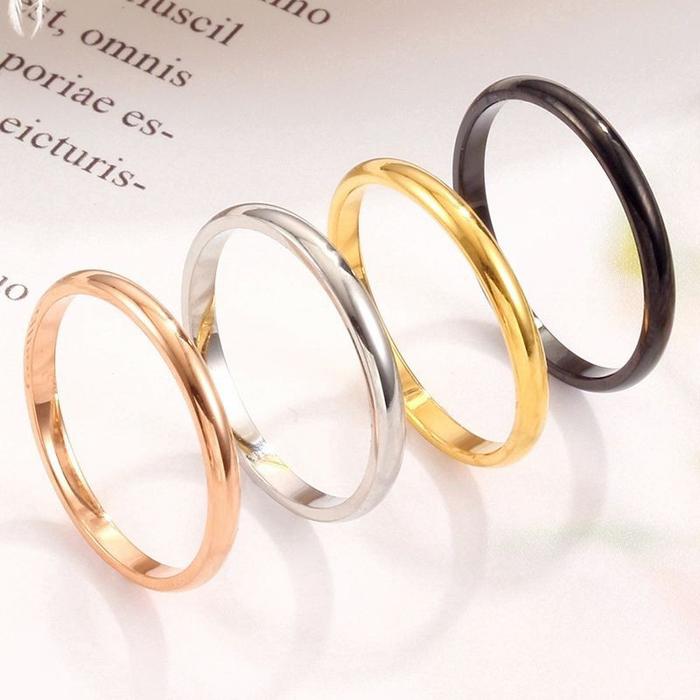 Gambar Cincin Nikah/Kawin/Tunangan/Pasangan Pria Wanita Titanium Mode Kualitas Superrrr Bagus Bukan Abal Murahan Warna Tidak Luntur Tidak Berkarat Bahan Tebal Sesuai Gambar Harga Murah Barang Mewah Ready Ukuran 6 7 8 9 - Rings - Gold tipis, 6 dari Toobing undefined Tokopedia